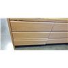 Image 2 : MCM OAK WITH BRASS ACCENT 6 DRAWER DRESSER