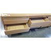 Image 3 : MCM OAK WITH BRASS ACCENT 6 DRAWER DRESSER