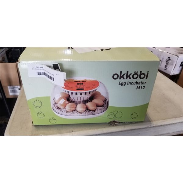 OKKOBI EGG INCUBATOR MODEL M12