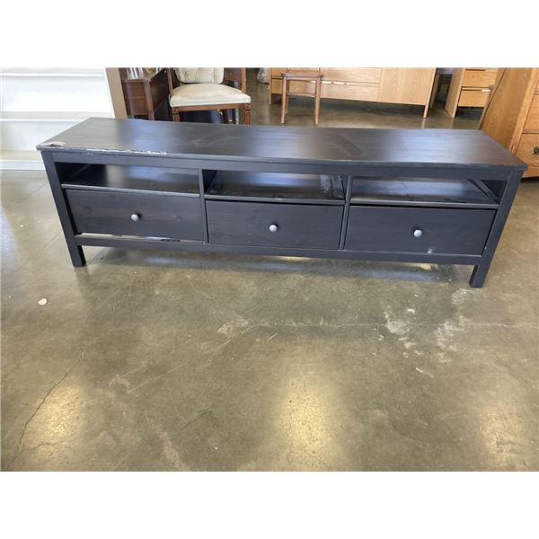 6FT BLACK MEDIA CONSOLE