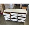 Image 2 : WHITE 9 DRAWER DRESSER