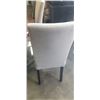 Image 5 : ROUND DIINING TABLE WITH 4 GREY FABRIC CHAIRS