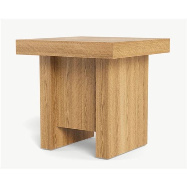 NEW COZEY TESSELLA  OAK SIDE TABLE