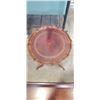 Image 4 : MAHONGANY PARLOR TABLE AND MAHOGANY SERVING TRAY