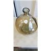 Image 2 : 2 LARGE AMBER GLASS VASES