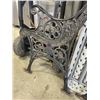 Image 6 : PAIR OF CAST IRON BENCH ENDS