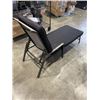 Image 3 : SLING SUN LOUNGER WITH BLACK CUSHION
