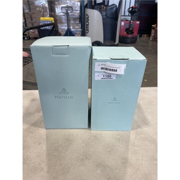 PARTYLITE SPICE LANTERN AND HANGING LANTERN