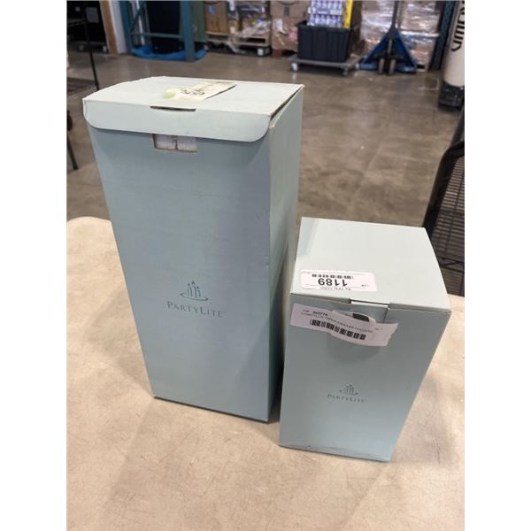 2 PARTYLITE TAPER CANDLER HOLDERS