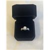 Image 2 : NEW S925 1.0CT MOISSANITE STONE LADIES TWIST RING SET SIZE 7 MOUNTED IN 925 STERLING SILVER D-VVS1, 