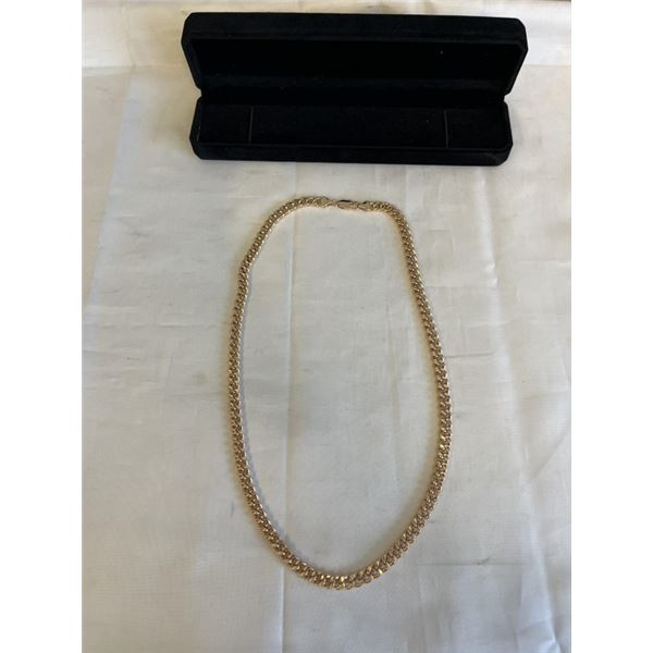 NEW 18K GOLD PLATED 8.0MM CUBAN LINK NECKLACE 24" LONG