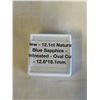 Image 2 : NEW 12.1CT NATURAL BLUE SAPPHIRE UNTREATED OVAL CUT 12.6 X 16.1MM