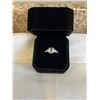 Image 1 : NEW S925 2.0CT SIMULATED DIAMOND (CZ) TRINITY RING W/ PEAR SIDESTONES SIZE 8 MOUNTED IN 925 STERLING