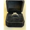 Image 3 : NEW S925 2.0CT SIMULATED DIAMOND (CZ) TRINITY RING W/ PEAR SIDESTONES SIZE 8 MOUNTED IN 925 STERLING