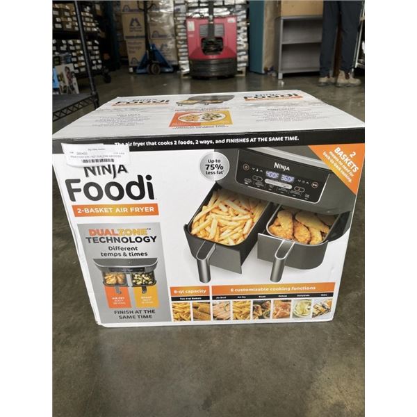 NINJA FOODI 6-IN-1 8QT DUALZONE AIR FRYER - TESTED WORKING, RETAIL $189
