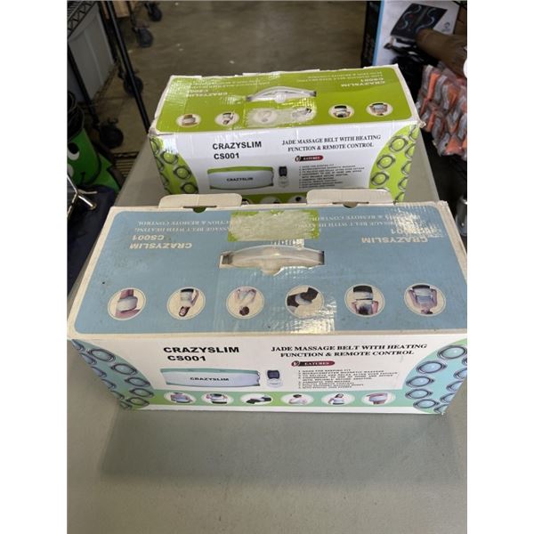 2 CRAZYSLIM MASSAGE BELTS