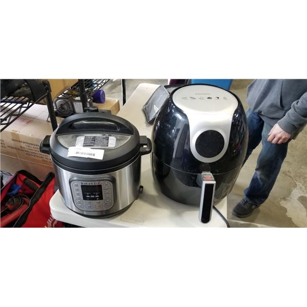 INSTANT POT VORTEX AIR FRYER OVEN AND INSIGNIA AIR FRYER