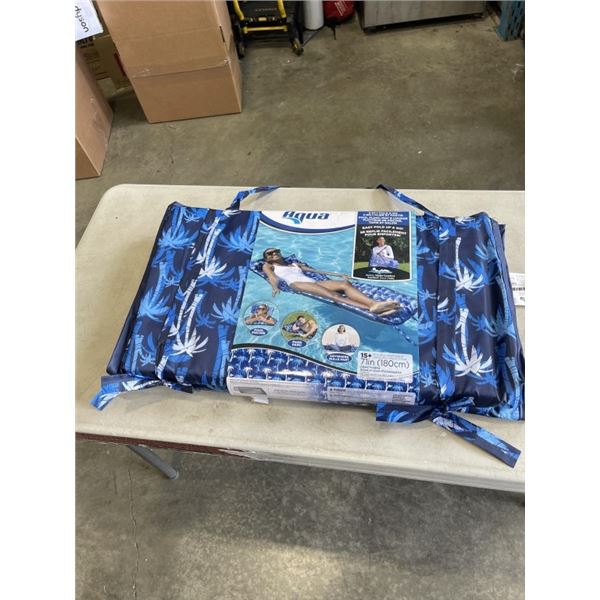 AQUA 3 IN ONE FOLD AND GO POOL FLOAT, MAT & LOUNGE