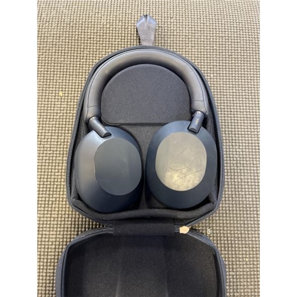 SONY WH1000XM5 PREMIUM ACTIVE NOISE CANCELLING OVER EAR BLUETOOTH HEADPHONES - TESTED WORKING, RETAI