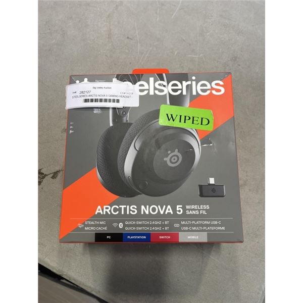 STEELSERIES ARCTIS NOVA 5 GAMING HEADSET - TESTED WORKING, RETAIL $199