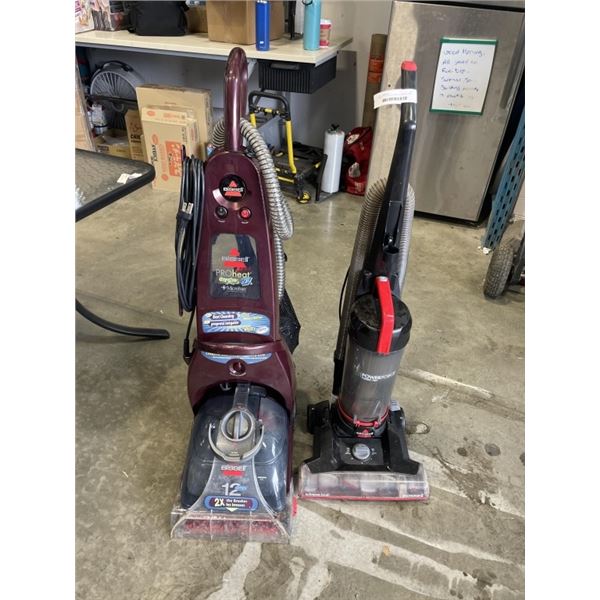 BISSELL PRO HEAT CARPET CLEANER AND BISSELL POWERFORCE VACUUM