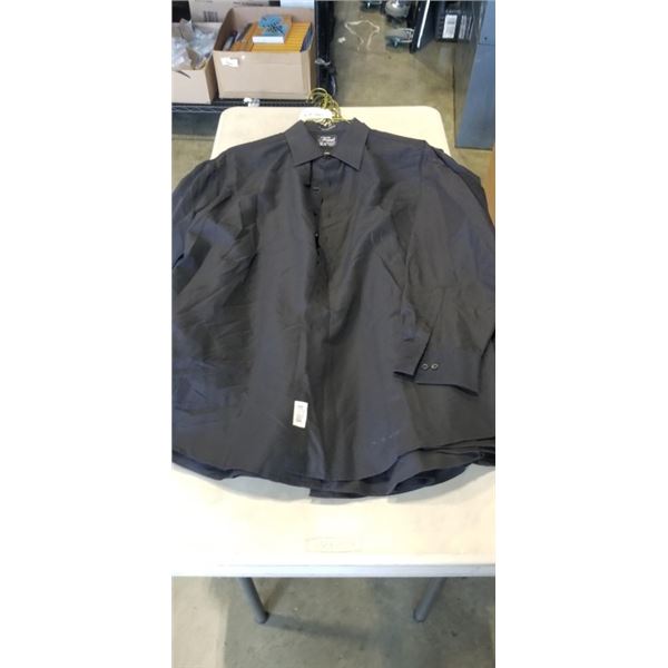 APPROX 15 BLACK SIZE XL DRESS SHIRTS