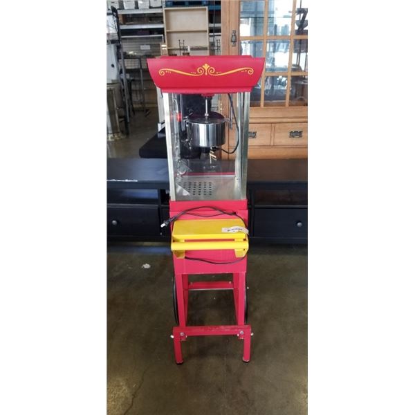 OLD FASHIONED MOVIE TIME POPCORN MACHINE