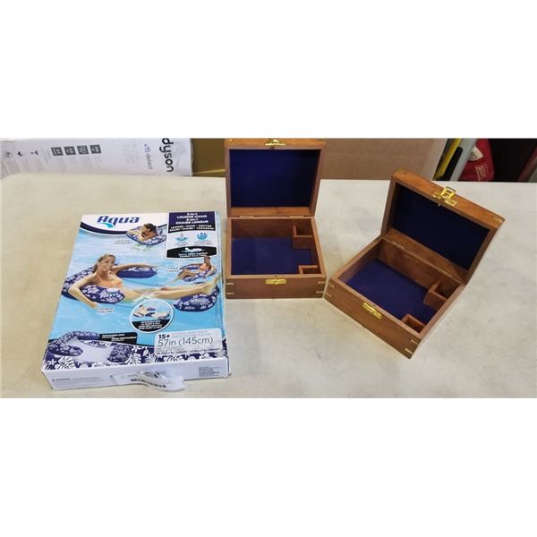 AQUA POOL FLOAT AND NAUTICAL SEXTANT