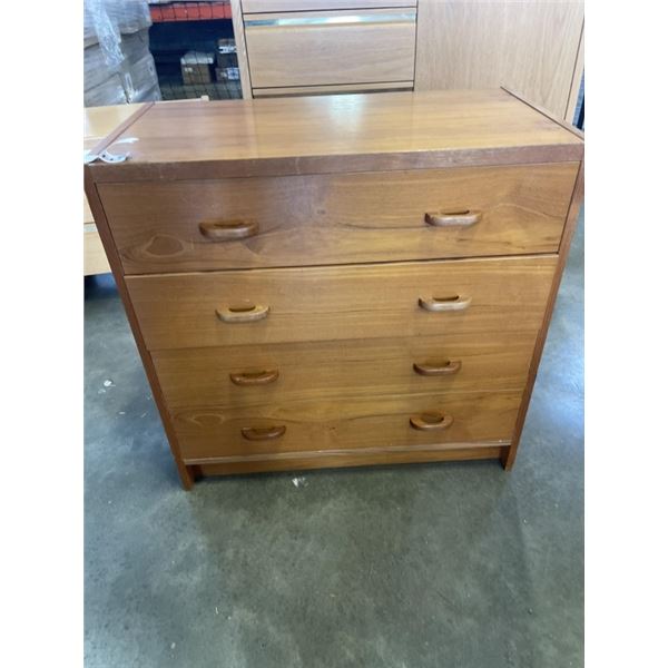 MCM TEAK 4 DRAWER DRESSER