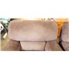 Image 3 : PHAT BROWN FABRIC ROCKER RECLINER CHAIR