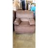 Image 1 : PHAT BROWN FABRIC ROCKER RECLINER CHAIR