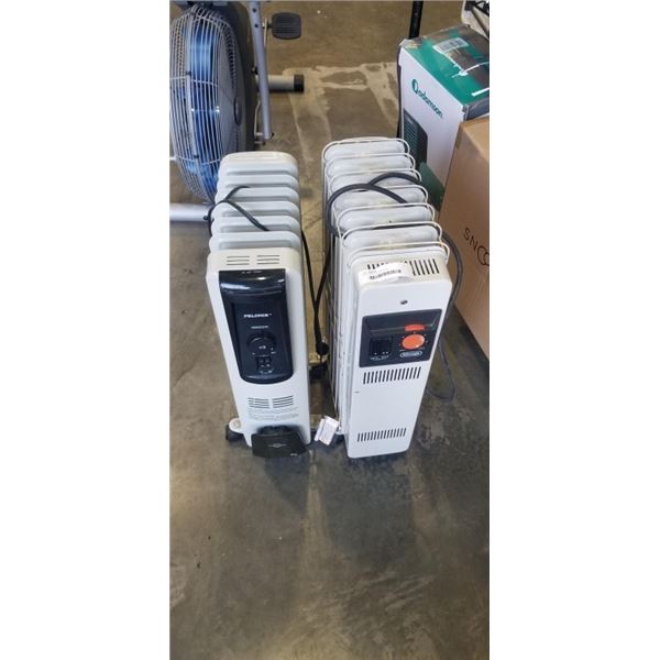 2 ELECTRIC OIL HEATERS