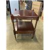 Image 1 : BOMBAY FURNITURE MAHOJANY ROLLING TELEPHONE TABLE