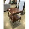 Image 2 : BOMBAY FURNITURE MAHOJANY ROLLING TELEPHONE TABLE