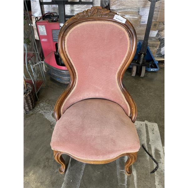 ANTIQUE BALLOON BACK PARLOUR CHAIR