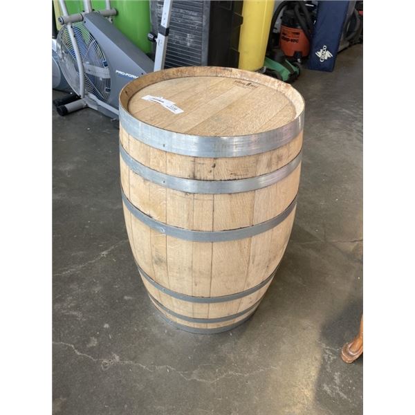 SOLID OAK WHISKEY BARRELL