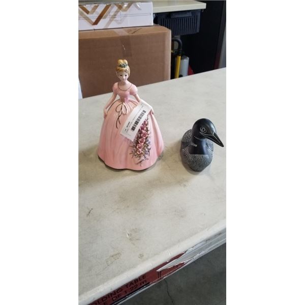 JOSEF ORIGINAL PRINCESS FIGURINE AND BOMA LOON