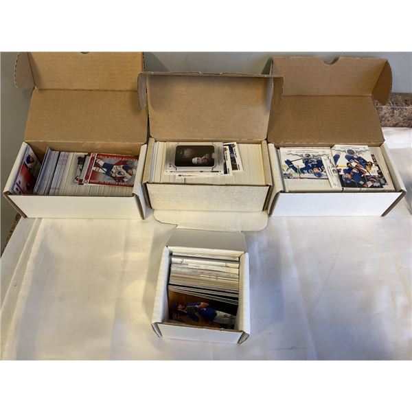 4 BOXES OF MINT UPPER DECK HOCKEY CARDS PLUS SOME BASEBALL