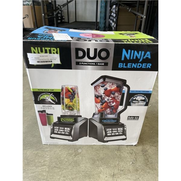 NINJA NUTRI-NINJA DUO, AUTO-IQ 1300W STAND BLENDER W/ NUTRI-NINJA CUPS - TESTED WORKING, RETAIL $229