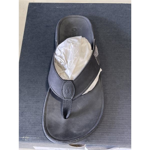 NEW OLUKAI TUAHINE BLACK / BLACK SIZE MENS 8