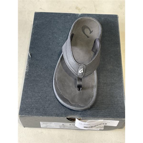 NEW OLUKAI OHANA BLACK / BLACK SIZE WOEMNS 6