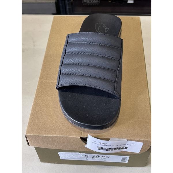 NEW OLUKAI MAHA 'OLU BLACK / BLACK SIZE MENS 10