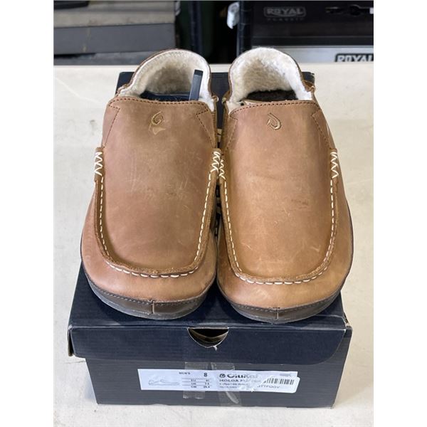 NEW OLUKAI MOLOA SLIPPER TOFFEE / DK WOOD SIZE MENS 8