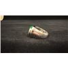 Image 2 : APPROX 18K MENS RING SET WITH JADEITE & DIAMONDS (.021CT, 15.2G)
