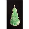 Image 1 : APPROX 14K PENDANT SET WITH JADEITE BUDDHA (10.1G)