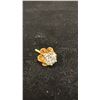 Image 1 : SINGLE APPROX 14K EARRING SET WITH DIAMOND (.28CT, .7G)