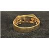 Image 3 : APPROX 10K MENS RING SET WITH GARNETS (9G)