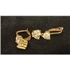 Image 3 : PAIR APPROX 10K EARRINGS SET WITH CUBIC ZIRCONIA AND PAIR APPROX 10K EARRINGS SET WITH BLUE TOPAZ