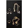 Image 3 : MISC JEWELRY (5.1G GOLD & 51.8G SILVER CONTENT) INCLUDES 1 EMERALD & 2 GREEN TOURMALINE GEMSTONES