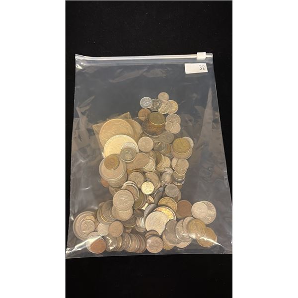 CANADA & US SILVER COINS, WORLD COIN ASSORTMENT